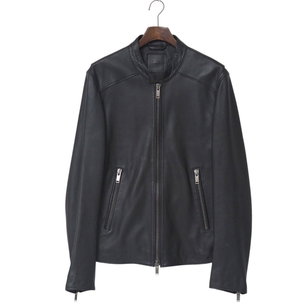 Desa Rider Jacket EU48 US38 Genuine Sheep Leather Lamb Single 20250626 RA5246