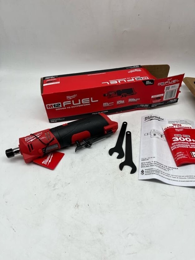 Milwaukee M12 FUEL 12V Cordless 1/4 in. Straight Die Grinder (Tool-Only)