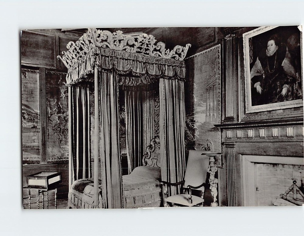 Postcard Queen Marys Bedroom Palace of Holyroodhouse Edinburgh Scotland