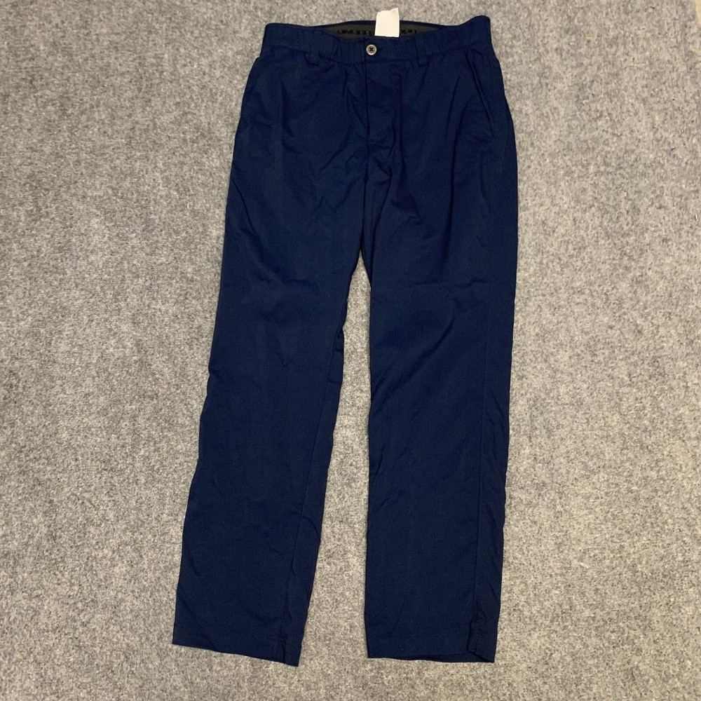 Under Armour Mens 32x30 Flat Front Golf Workout Performance Pants