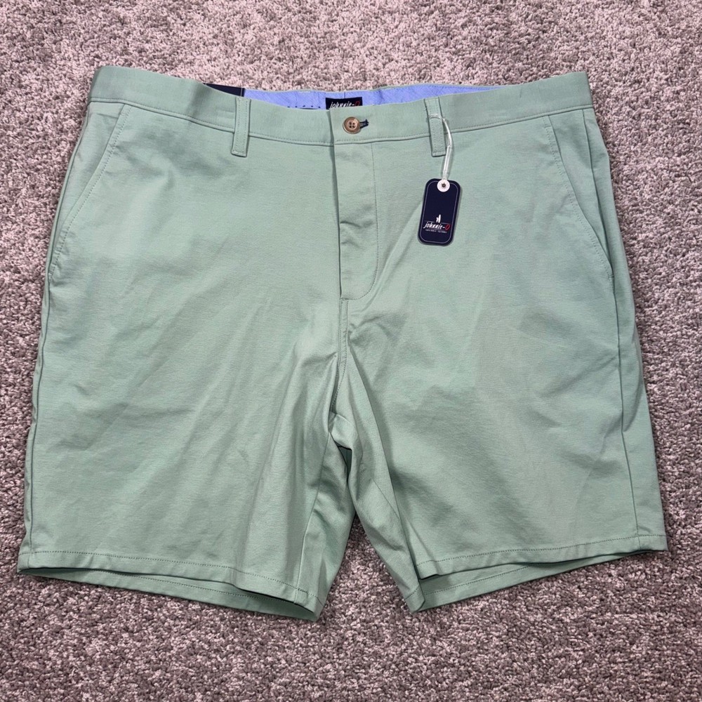 Johnnie-O Jupiters Performance Shorts Mens Jungle Green 38 NEW