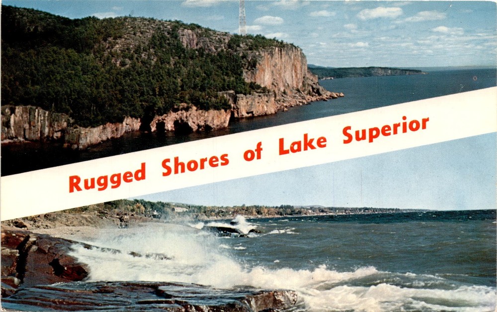 Lake Superior, Circle Route, Rugged Shores, Duluth, Minnesota Postcard