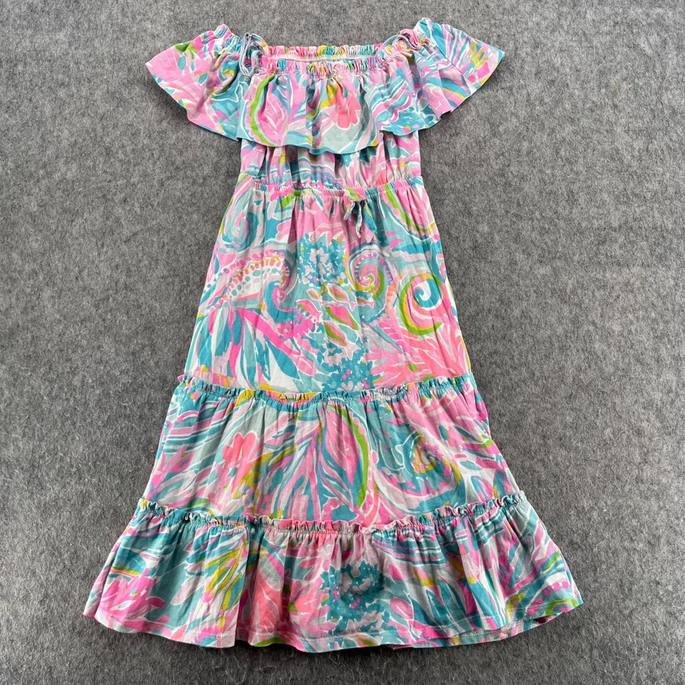 Lilly Pulitzer Mini Mila Shift Dress Light Pascha Pink Girls Size S