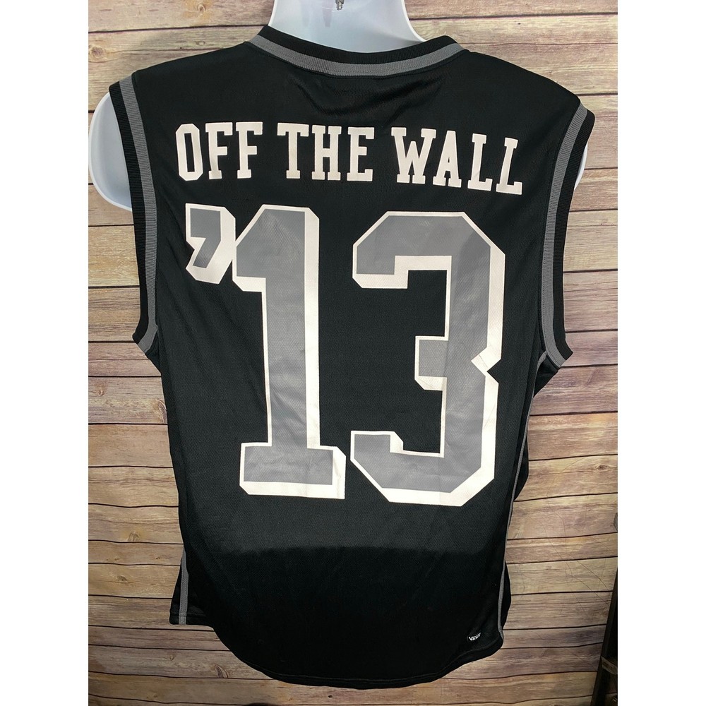 Vans “Off the Wall” Sleeveless Jersey — Black XL