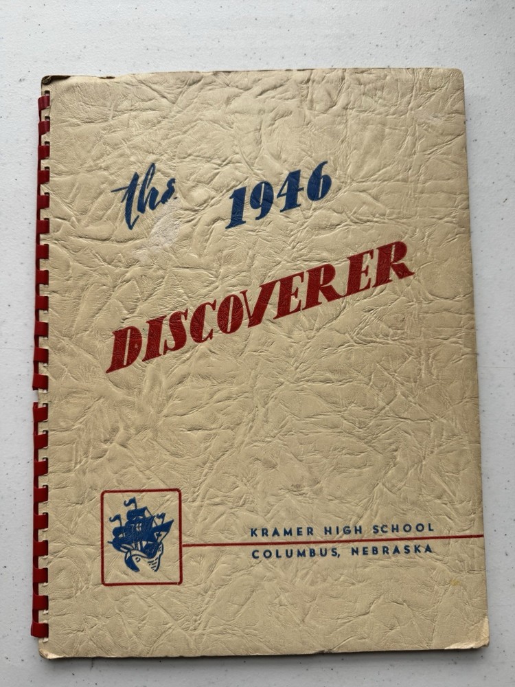 1946 Kramer High School Yearbook Columbus Nebraska