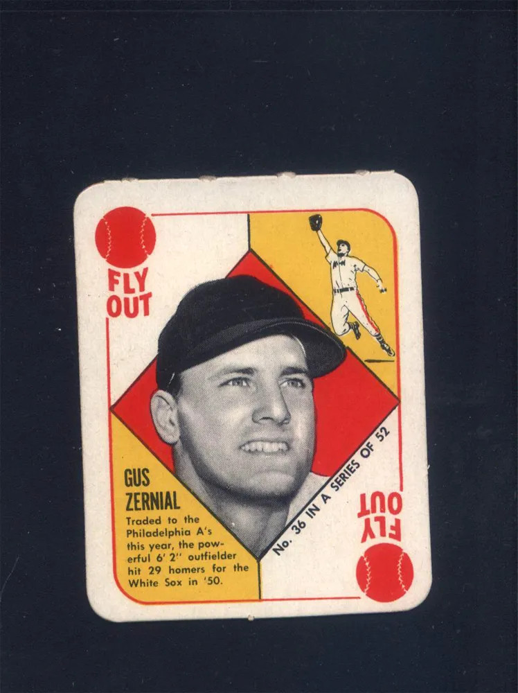 1951 Topps Red Backs #36 Guz Zernial Athletics (Near Mint)