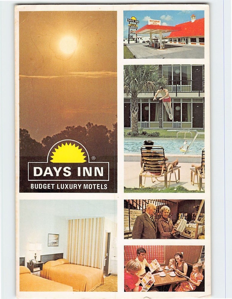 Postcard Days Inn Budget Luxury Motels Atlanta Georgia USA