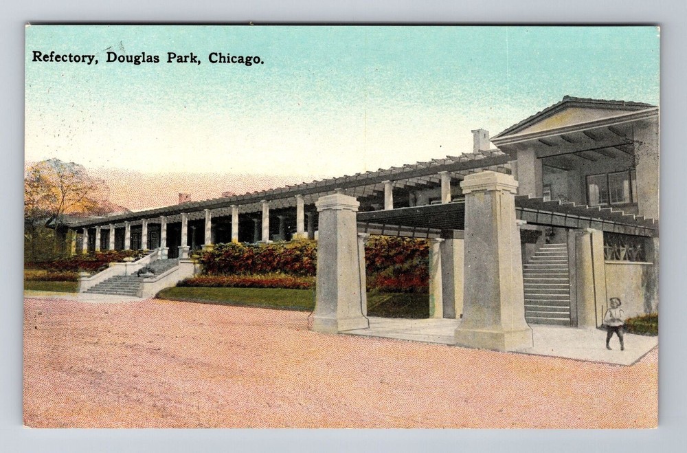 Chicago IL-Illinois, Refectory, Douglas Park, Antique, Vintage Souvenir Postcard