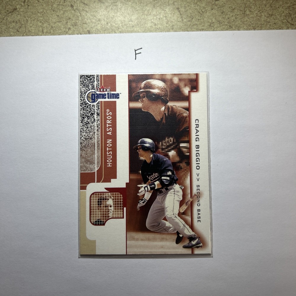 2001 Fleer Game time Craig Biggio #7