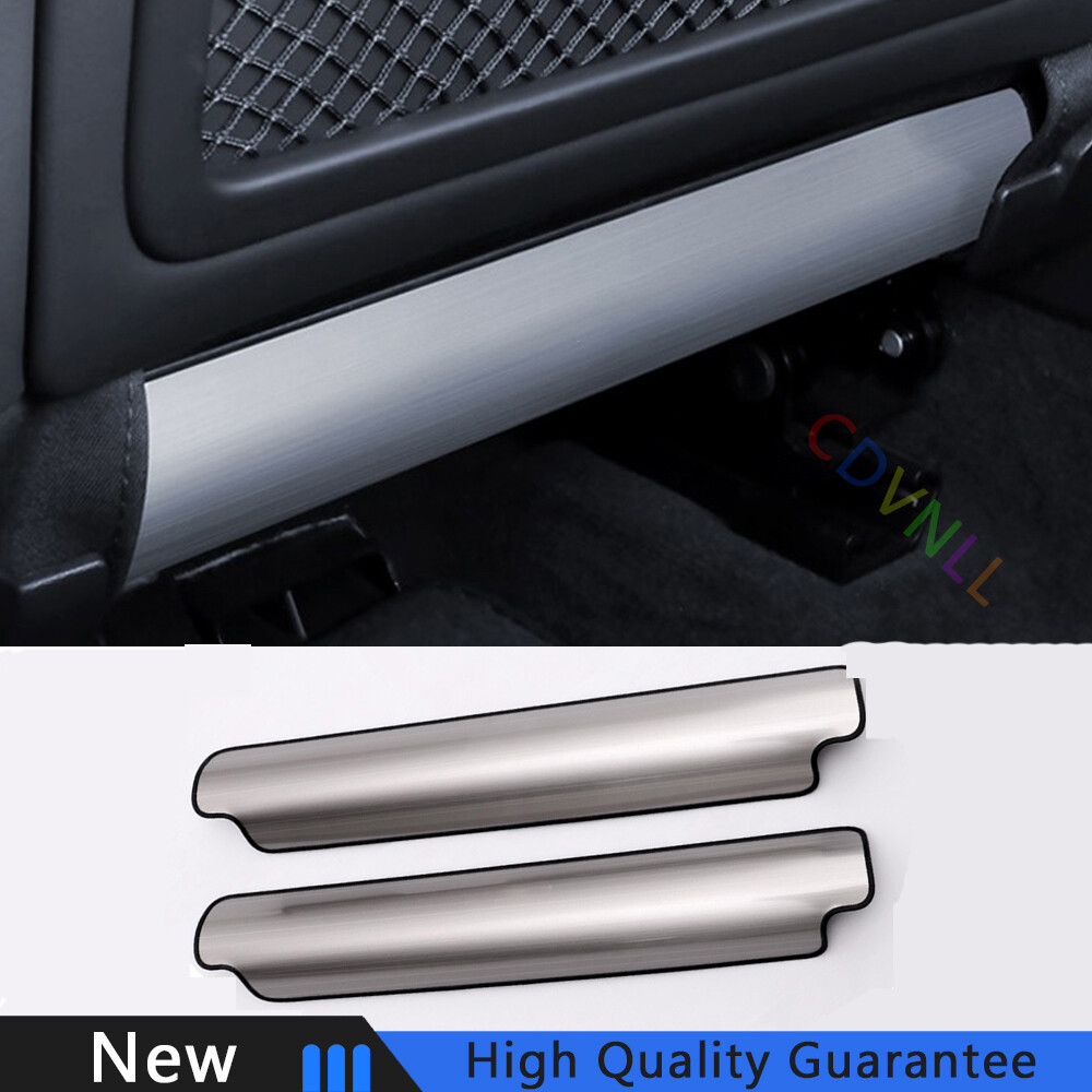 Fit For Audi Q3 2013-2018 Silver Steel Car Rear Air Outlet Protection Panel Trim