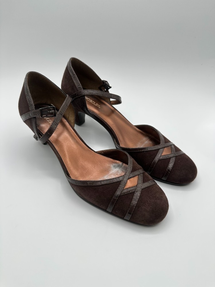 Aerosoles Brown Strappy Women's Shoes US Size 7.5