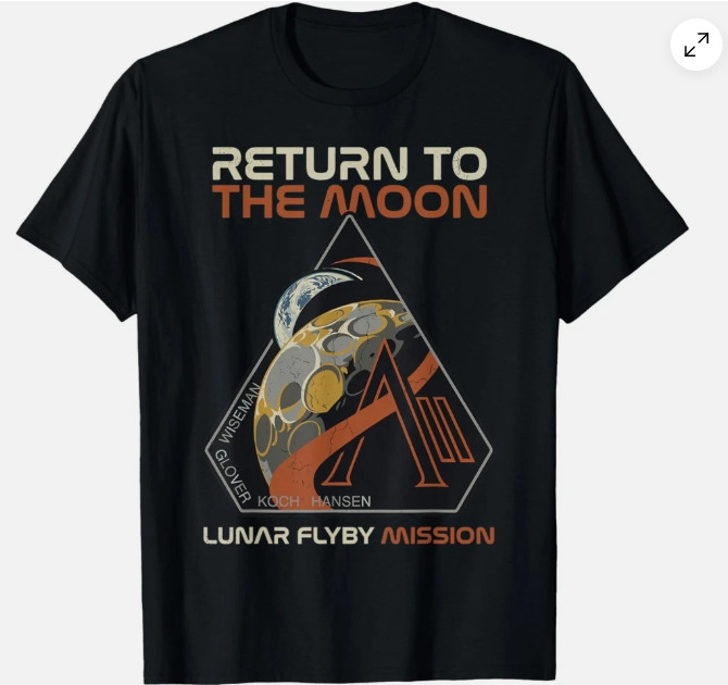Vintage Artemis II Return to The Moon Mission Patch 2026 Gift Unisex T-Shirt