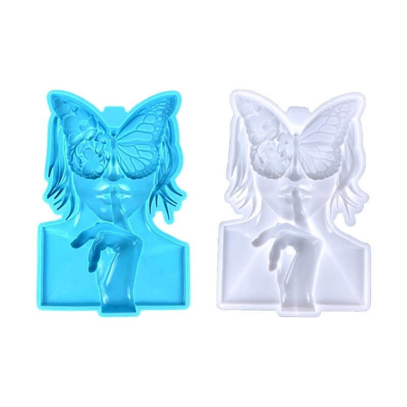 Innovative Silicone Mold for 3D Butterflies Girl Decor Resin Casting