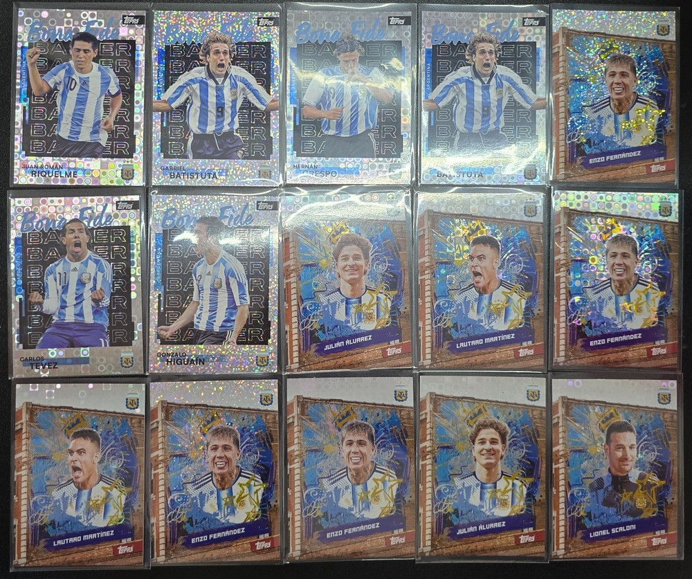 2025-26 Topps Argentina team set  insert refractor 15 lots-Lautaro Martinez