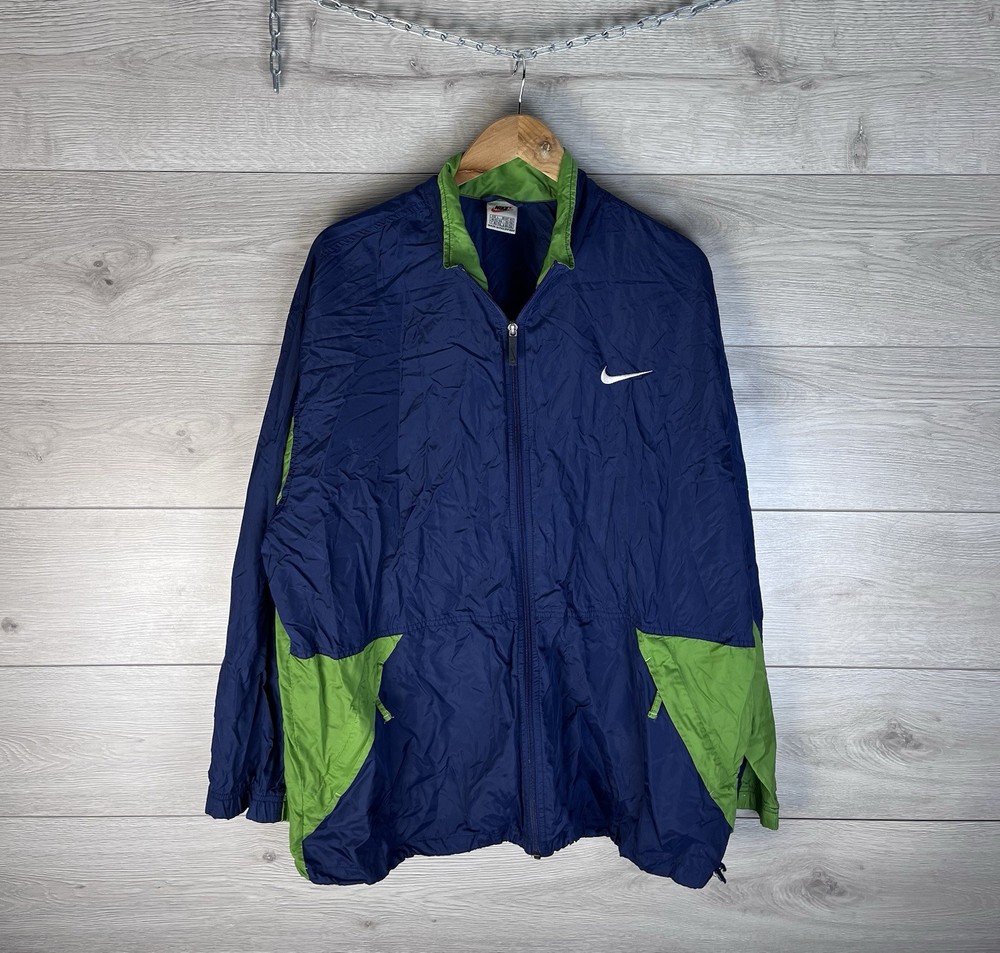 Men’s Vintage Light jacket Nike big logo size Xl y2k rare drill usa