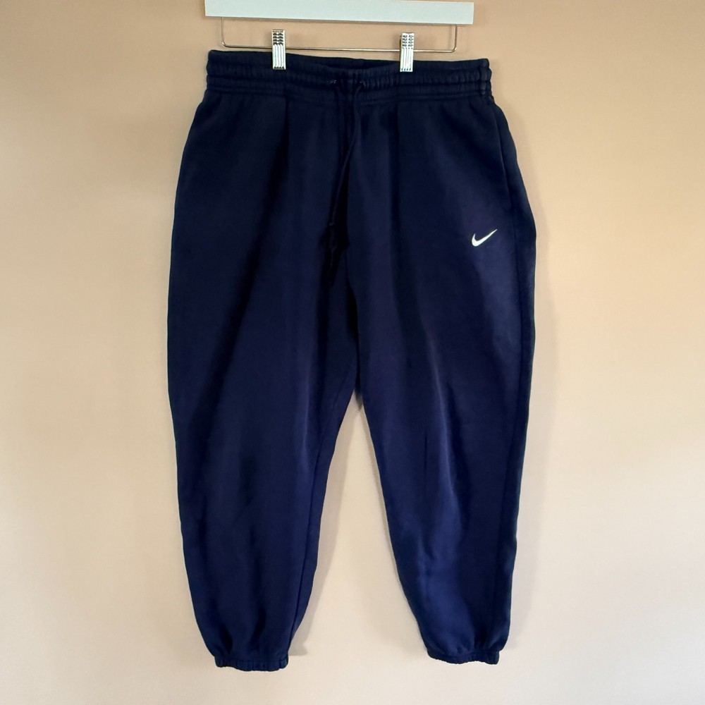 Nike Mid Weight Joggers Sweatpants Pants Navy Blue Men's Size Large L