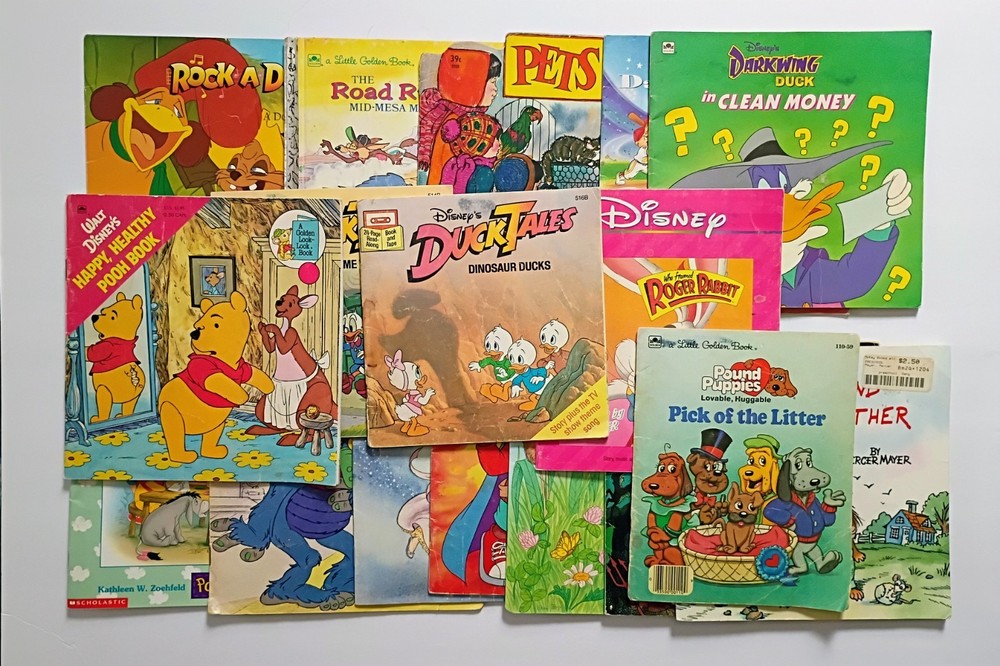 Vintage Children's Book Lot 17- Duck Tails Berenstain Bears Darkwing Duck