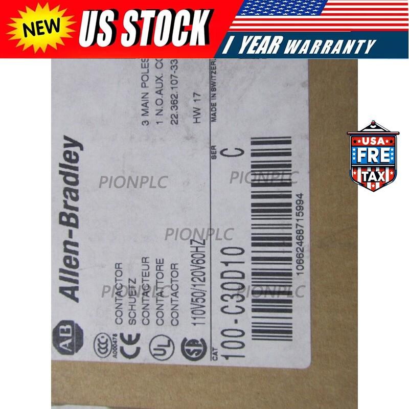 NEW Allen-Bradley 100-C30D10 Contactor US Free Tax