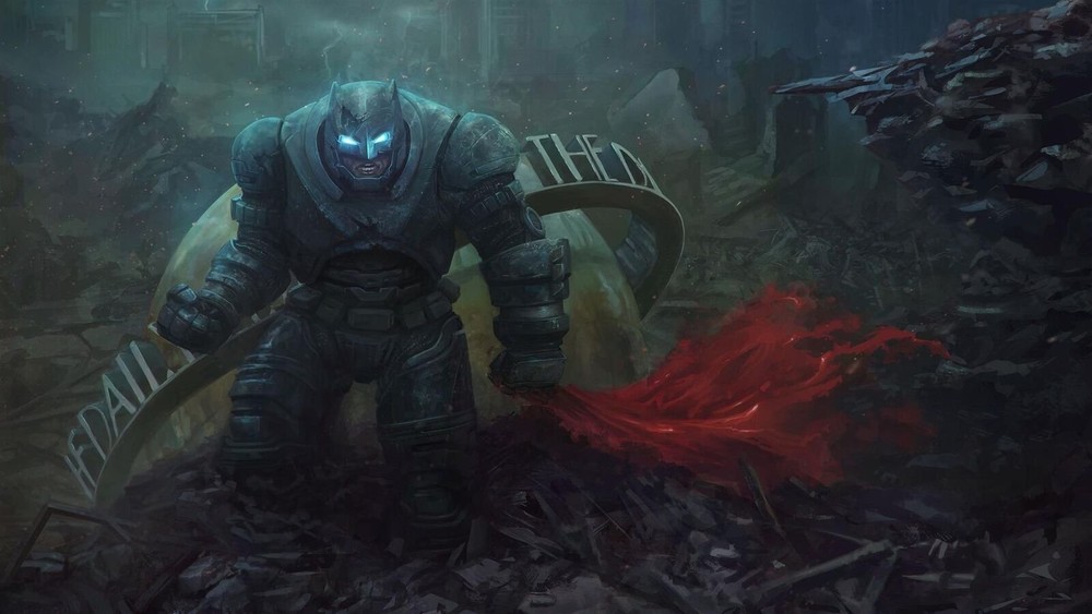 Batman Armor Metal Art Print Comics Poster 8in x 12in Lot Up