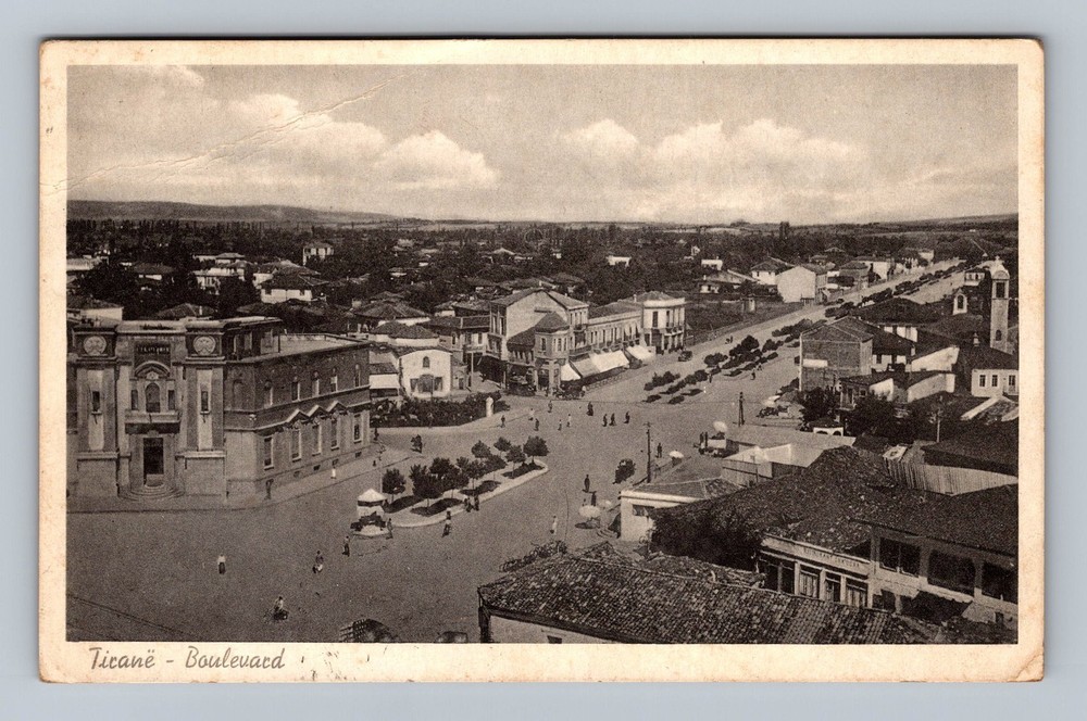 Italy- Ticane Aerial Boulevard View Souvenir Postal Old Card Vintage Postcard