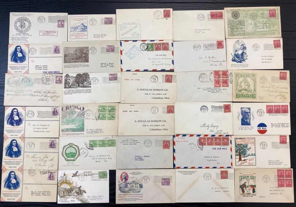 Collection of 78 1920's & 1930's mixed cachet First Day covers