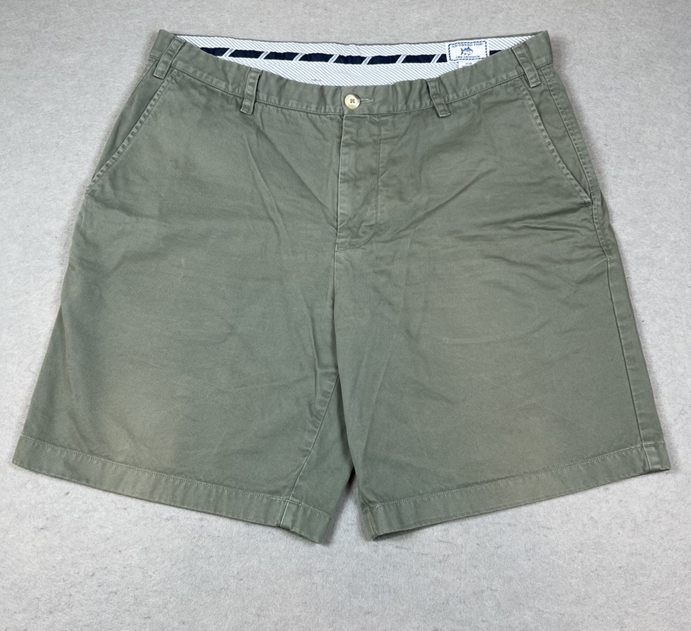 Southern Tide Skipjack Chino Shorts Gray Men’s Sz 38 Pima Cotton