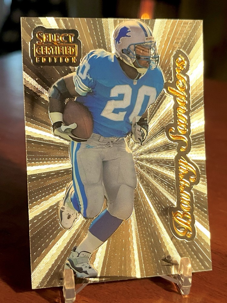 BARRY SANDERS 📈SP 96 Rare SUNBURST SLIVER COPPER VARIATION🔥looks Mint💯