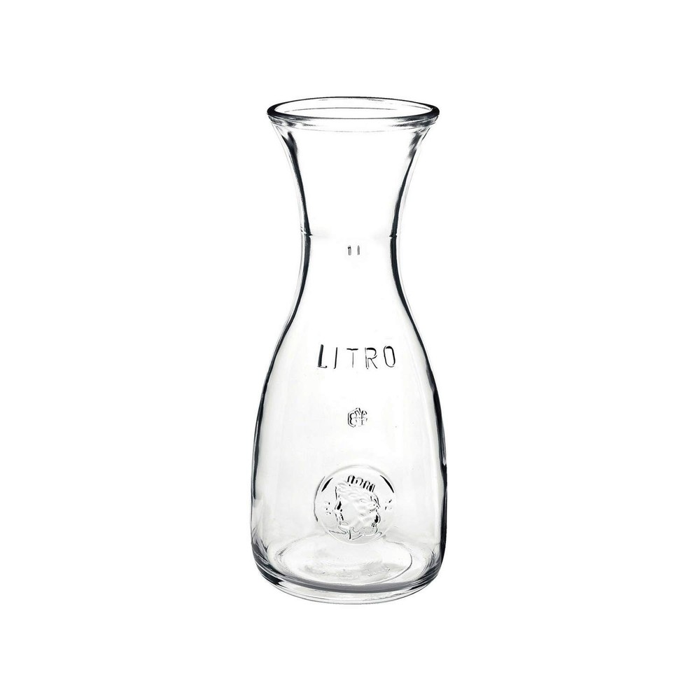 Misura PZ Carafe, 33.75 oz - Embossed Marking, Wide Mouth & Lipped Rim for Ea...