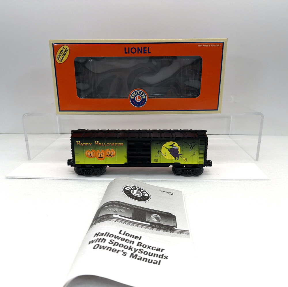 Lionel 6-26836 Halloween BoxCar w Spooky Sounds Witch O Gauge Used