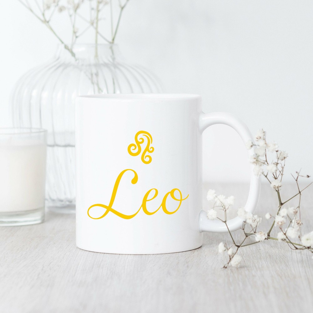 Zodiac Leo Mug for Birthday Leo Sign Gift for Women and Men