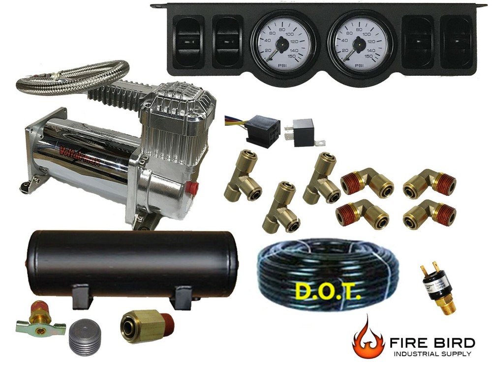 Air Suspension Manual Ride Management Voltair Compressor 3Gl AirTank