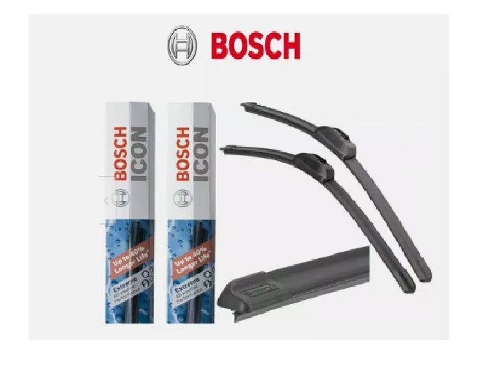 Set of 2 BOSCH ICON 24A & 18A Beam Wiper Blade Front Left and Right 24