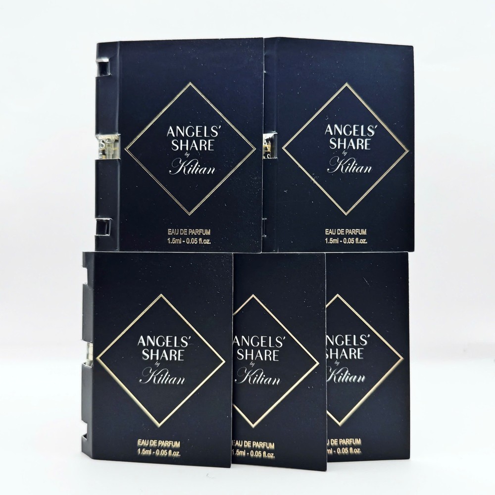 5 Pcs Kilian Angels' Share Eau De Parfum Sample Spray 1.5Ml / 0.05Oz 𖤍