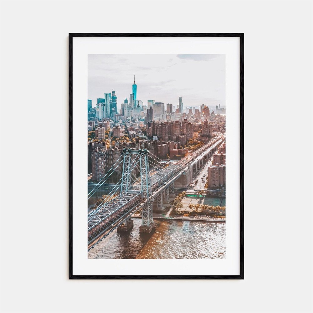 Williamsburg New York Colorful Poster Print No 1 Williamsburg Photo Wall Art