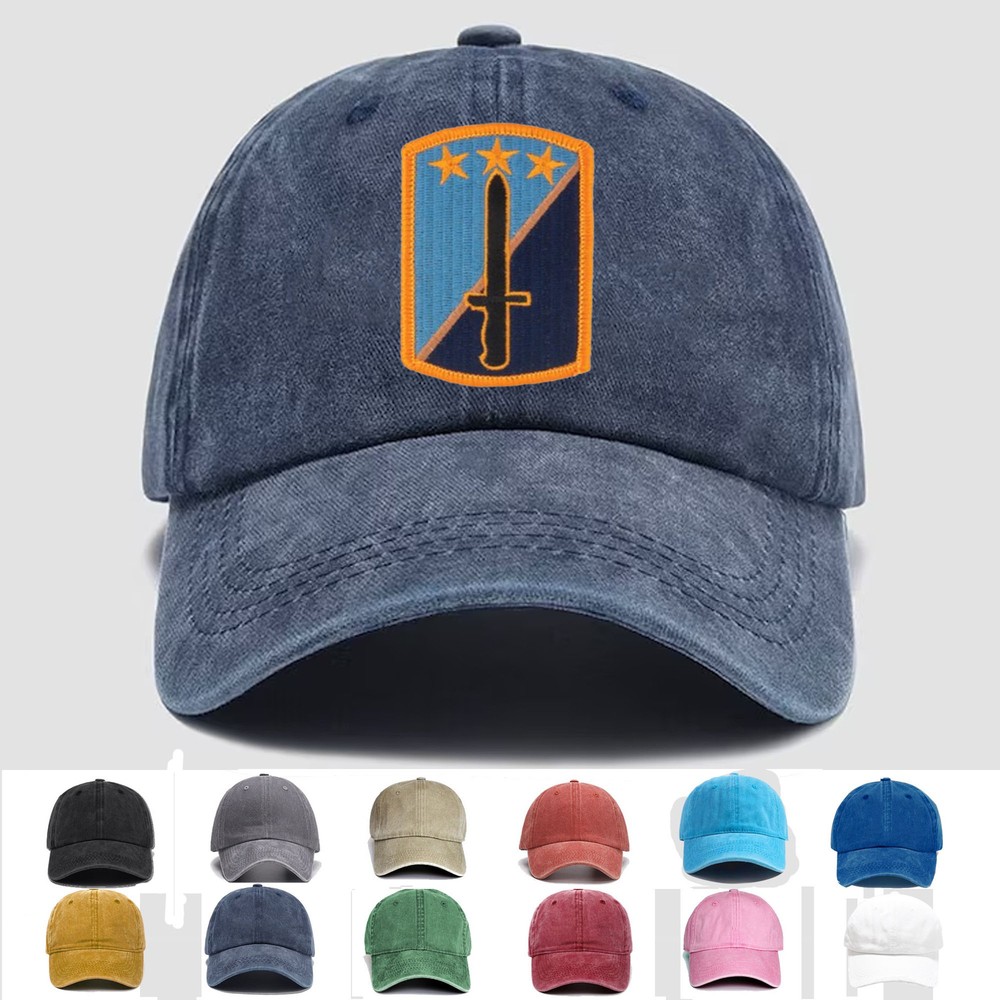 Custom Embroidered Hat 170th Infantry Brigade, Veteran Cap, Trucker Hat, Gift