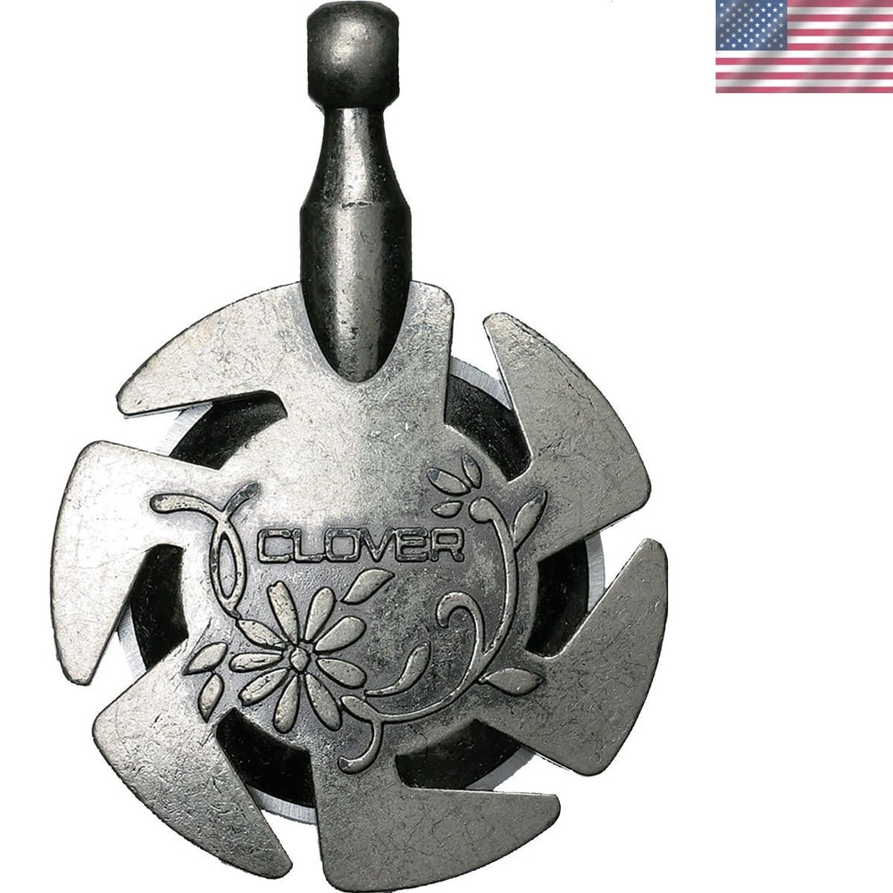 Antique Silver Pendant with Built-in Yarn Cutter - Stylish Compact Craft Tool