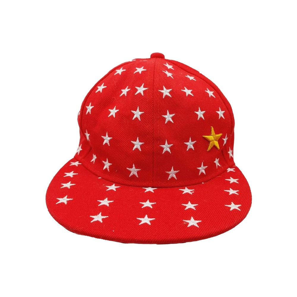 Kafeimali Red Hat White Stars Snapback