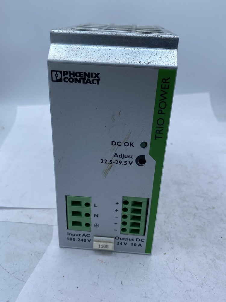 Phoenix Contact TRIO-PS/1AC/24DC/10 Power Supply Input 100-240V OUTPUT 24V / 10A