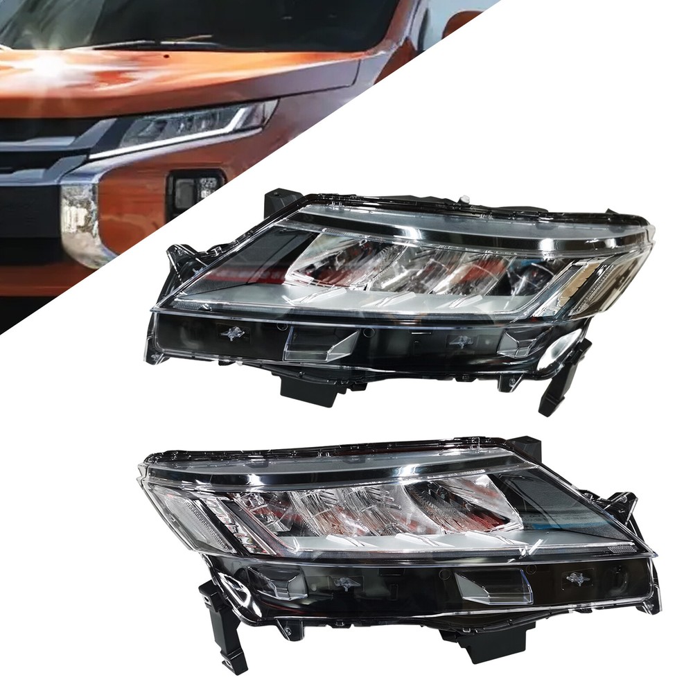 Pair For 2020-2021 Mitsubishi Outlander Sport Front Headlight Full LED Headlamp