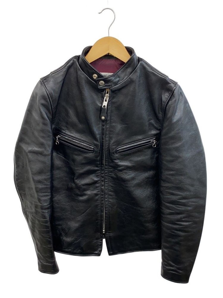 Schott 641Xxh Horsehide Cafe Racer Rider'S Jacket/34/Horse Leather/Blk/Plain/782