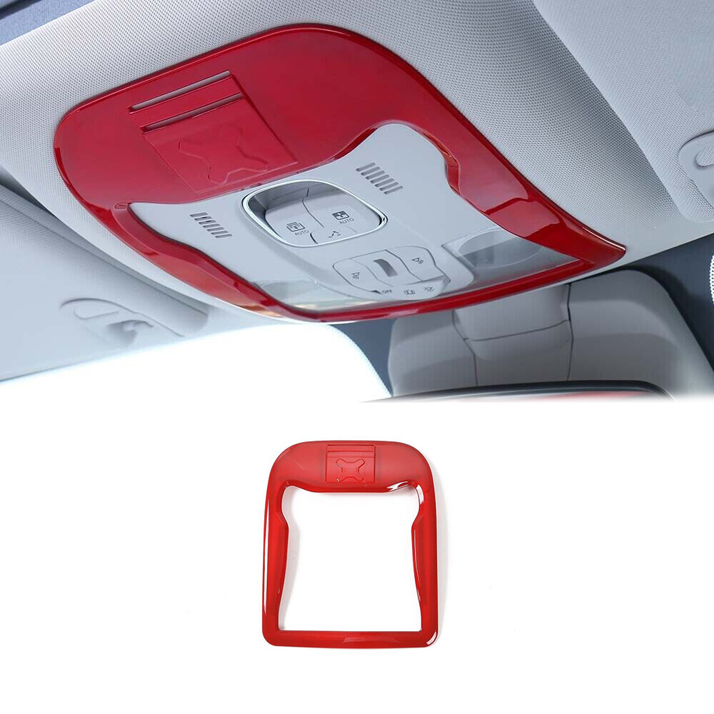 Front Reading Light Switch Cover Trim 1* For Jeep Renegade 2016-2020 Bright Red