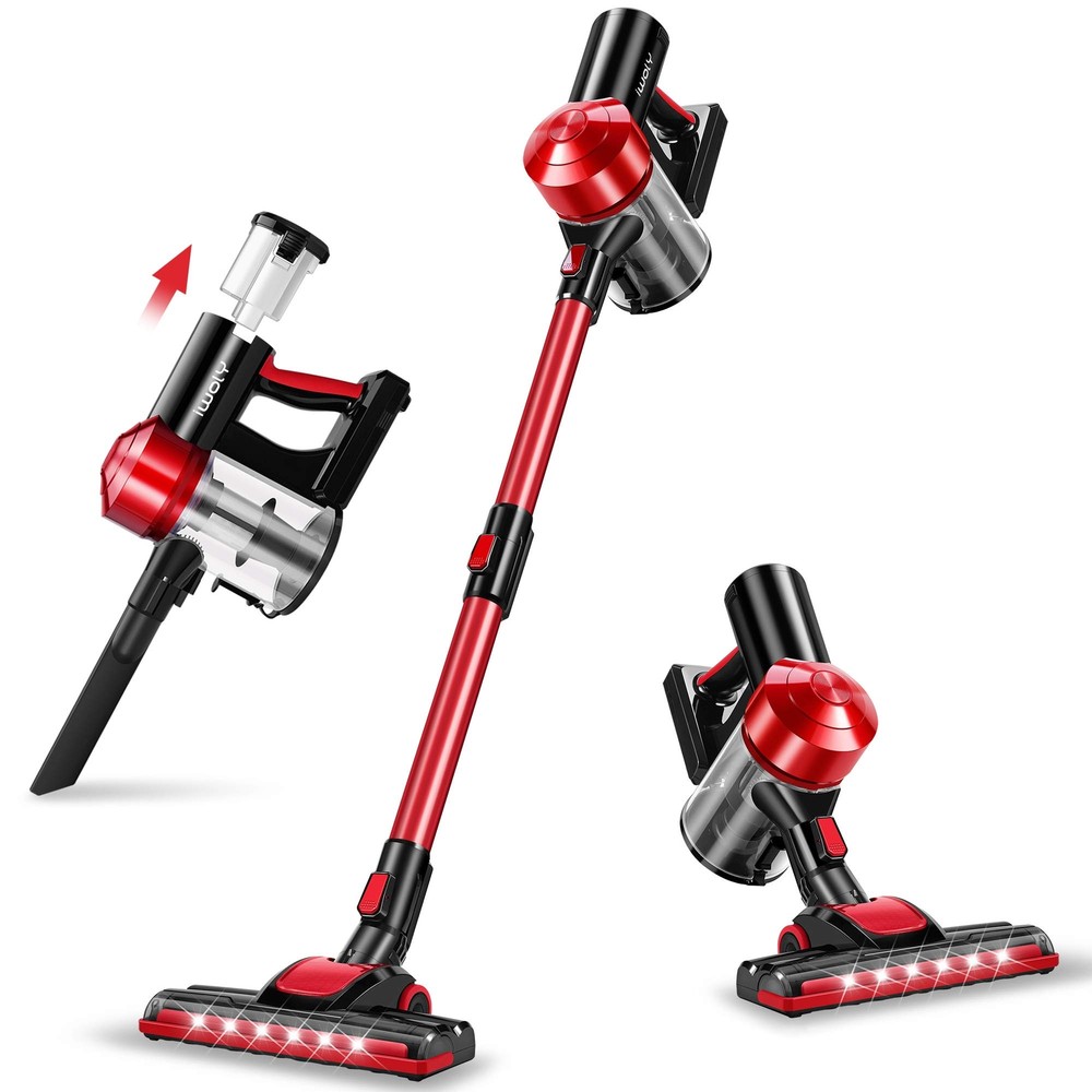 C150 Cordless Vacuum Cleaner Rechargeable with 2200mAh Detachable Battery, 18...