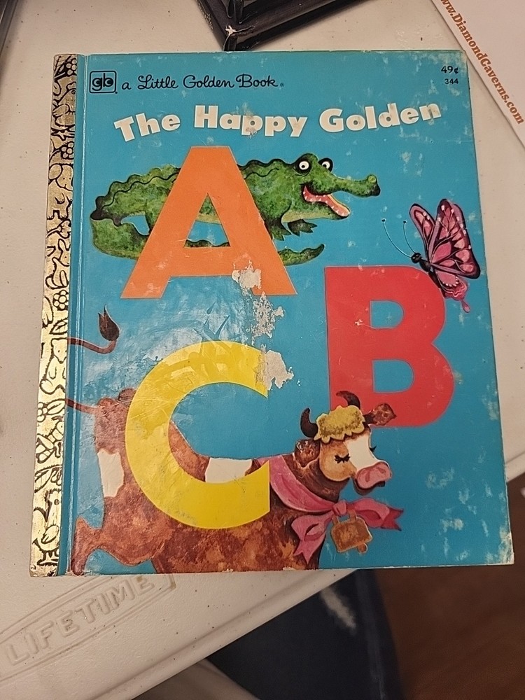 Vintage Little Golden Book ~ THE HAPPY GOLDEN ABC  1972