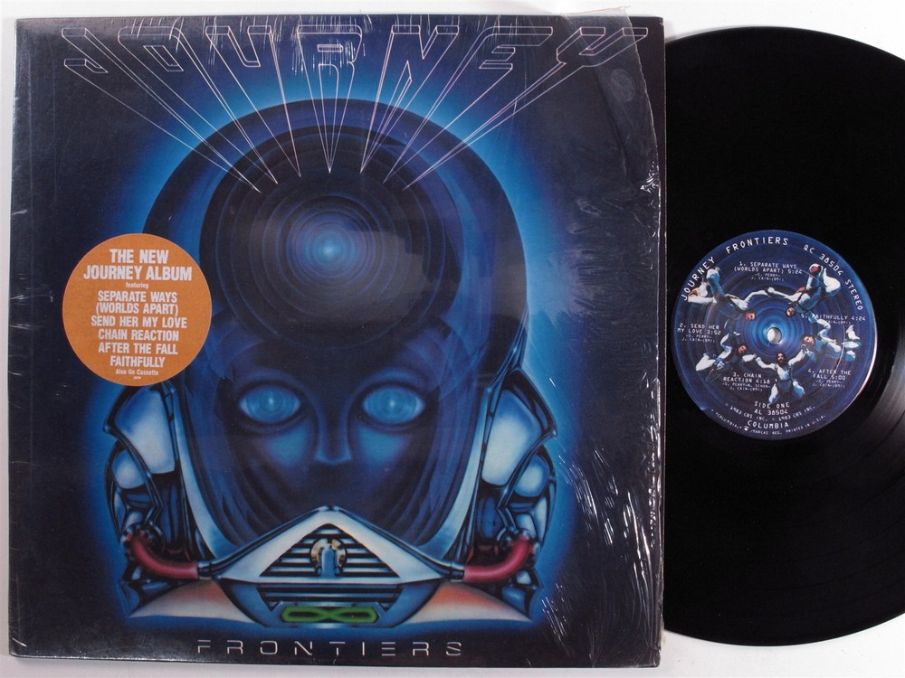 JOURNEY Frontiers COLUMBIA LP VG+ SHRINK d