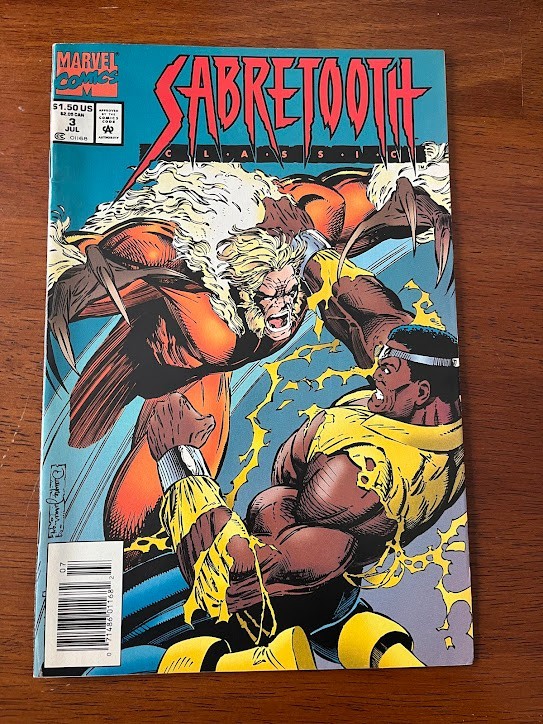 Sabretooth Classics # 3 Vf Newsstand Copy Marvel Comics 1994