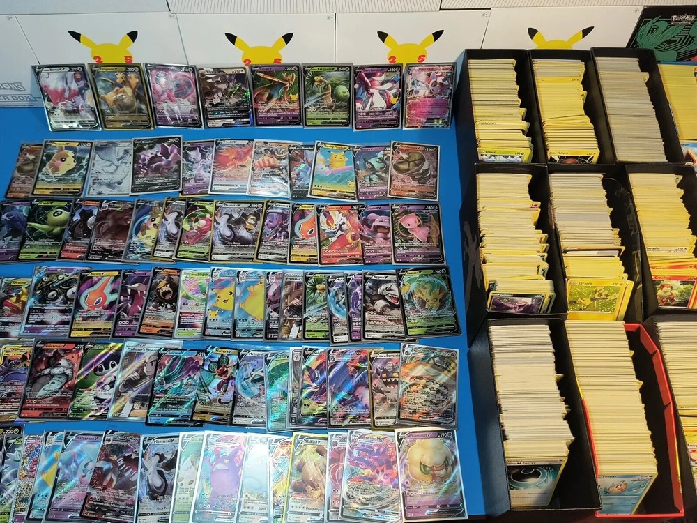 Pokemon Card Lot 150 Official TCG Cards Ultra Rare Included EX GX V MEGA + HOLOS