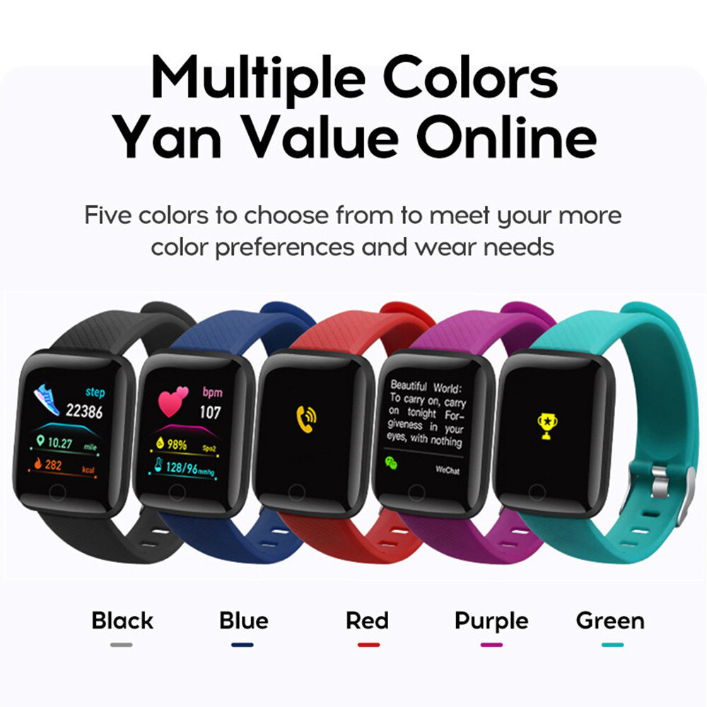 Smart Fitness Tracker Watch with Heart Rate Sleep Monitor and Pedometer