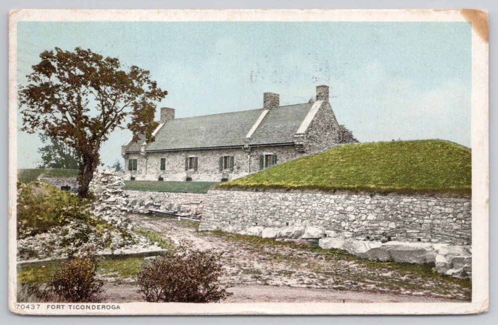 Fort Ticonderoga NY 1913 Detroit Publishing Co. Postcard VT Postmark