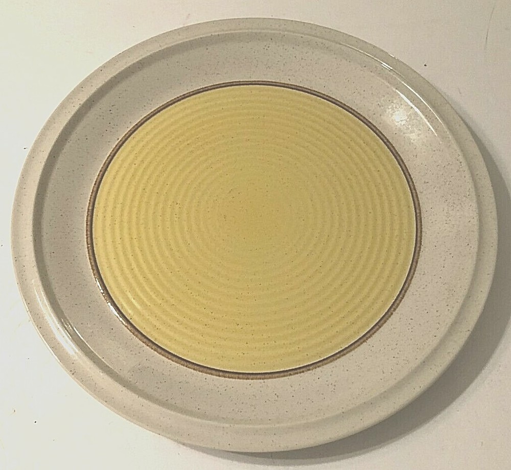 Retired Vintage 70s Sunmarc Japan SM-6069 Stoneware Tapioca Chop Plate 12