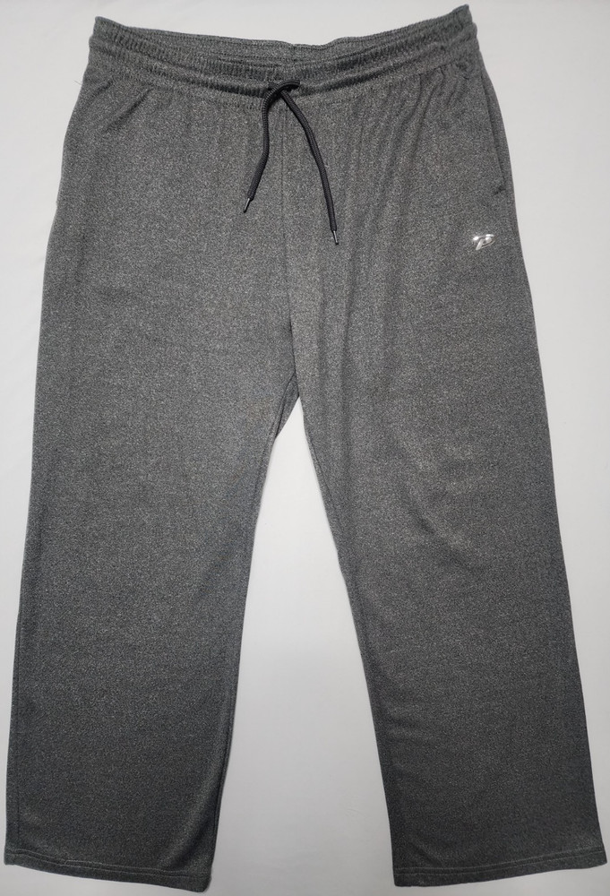 Pro Player Men's Large Gray Straight Leg Baggy Fleece Sweat Pants Joggers Y2K